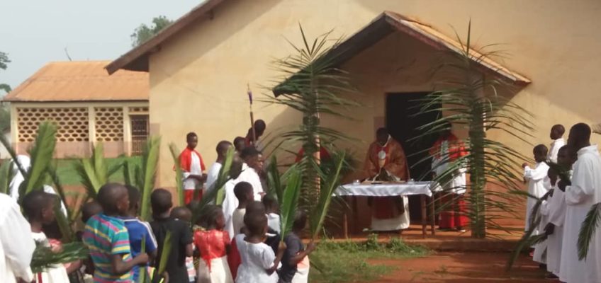 Niedziela Palmowa na misji Nguelemendouka (Kamerun)