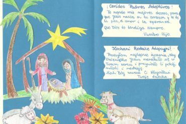 Kartki od dzieci z Kamerunu i Paragwaju